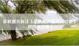 手机图片标注（手机图片标注尺寸哪个软件最简单）