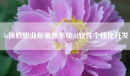 Ai换脸职业形象照系统AI软件个性化开发1