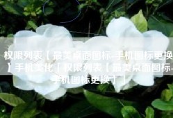 权限列表【最美桌面图标-手机图标更换】手机美化「权限列表【最美桌面图标-手机图标更换】」