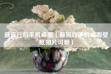 最流行的手机桌面（最流行手机桌面壁纸图片可爱）