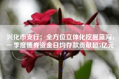 兴化市支行：全方位立体化挖掘蓝海，一季度债券资金日均存款贡献超5亿元